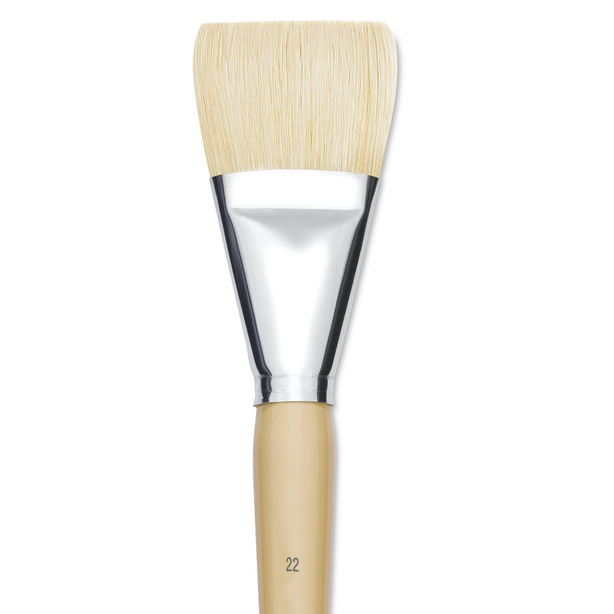Robert Simmons Signet Bristle Brush - Broad, Long Handle, Size 22 close up