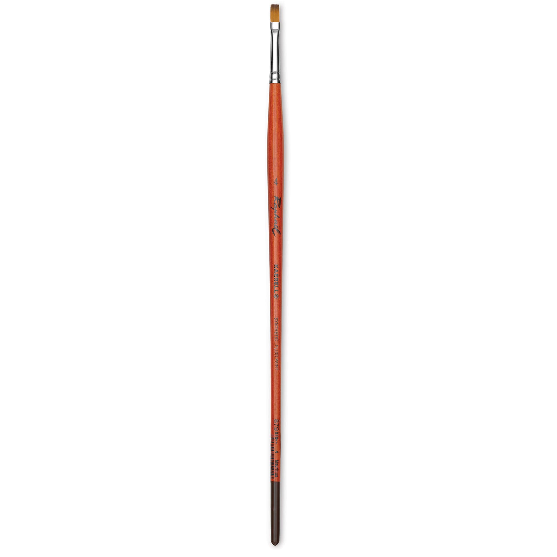 Raphael Golden Kaerell Brush - Flat, Long Handle, Size 4