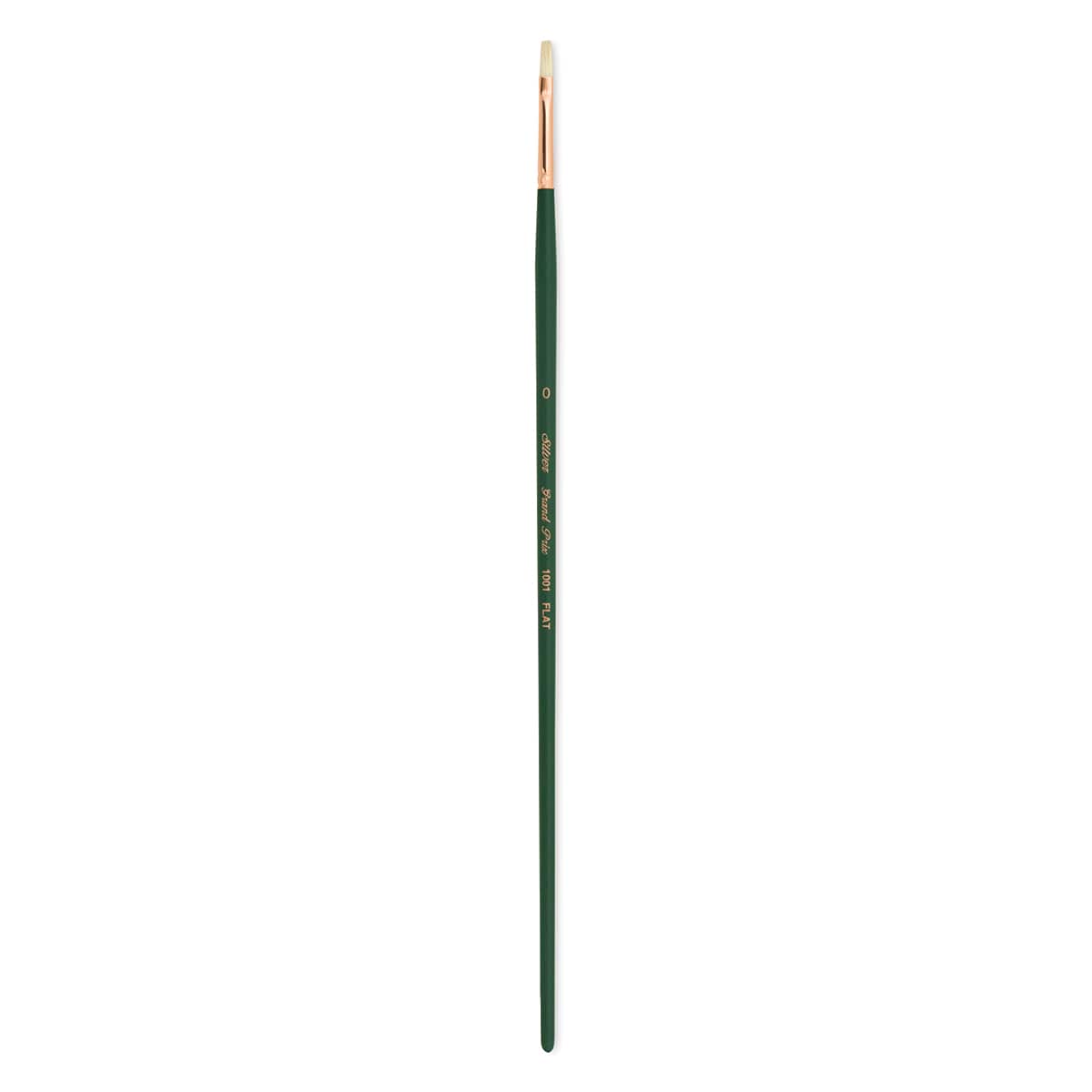 Silver Brush Grand Prix Super Brush - Flat, Long Handle, Size 0