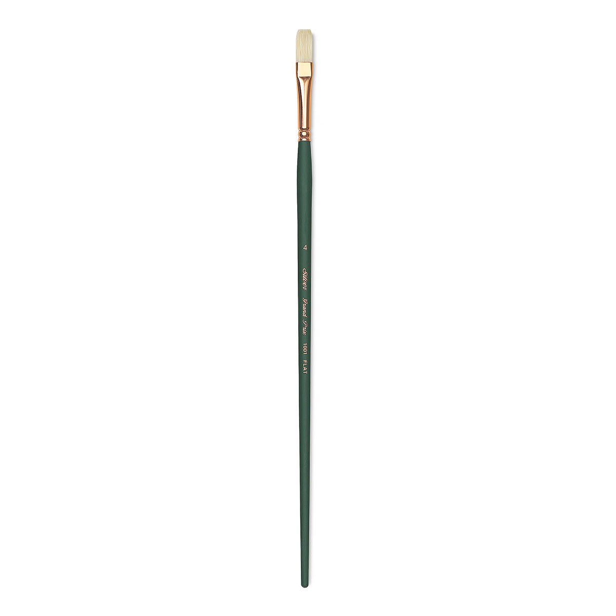 Silver Brush Grand Prix Super Brush - Flat, Long Handle, Size 4