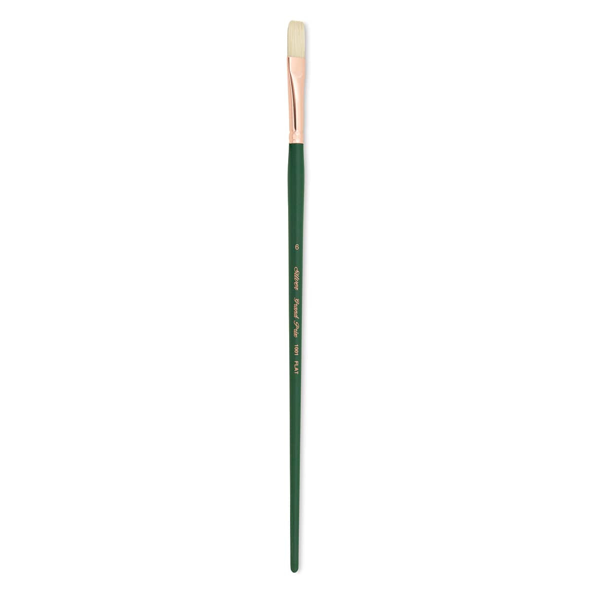 Silver Brush Grand Prix Super Brush - Flat, Long Handle, Size 6