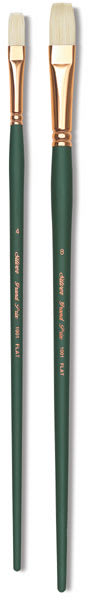 Silver Brush Grand Prix Super Brushes - 2 Flat brushes shown upright Silver Brush Grand Prix Super Brushes - 2 Flat brushes shown upright