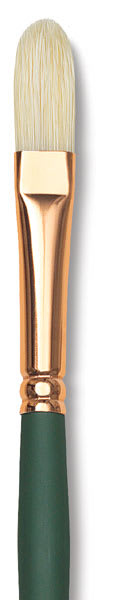 Silver Brush Grand Prix Super Brush - Filbert, Long Handle, Size 6 close up