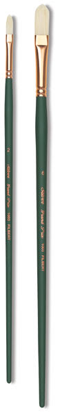 Silver Brush Grand Prix Super Brushes - 2 Filbert brushes shown upright