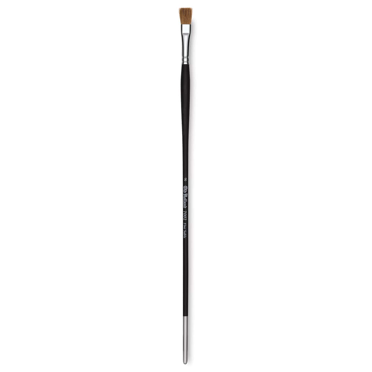 Old Holland Kolinsky Sable Brush - Flat, Long Handle, Size 8