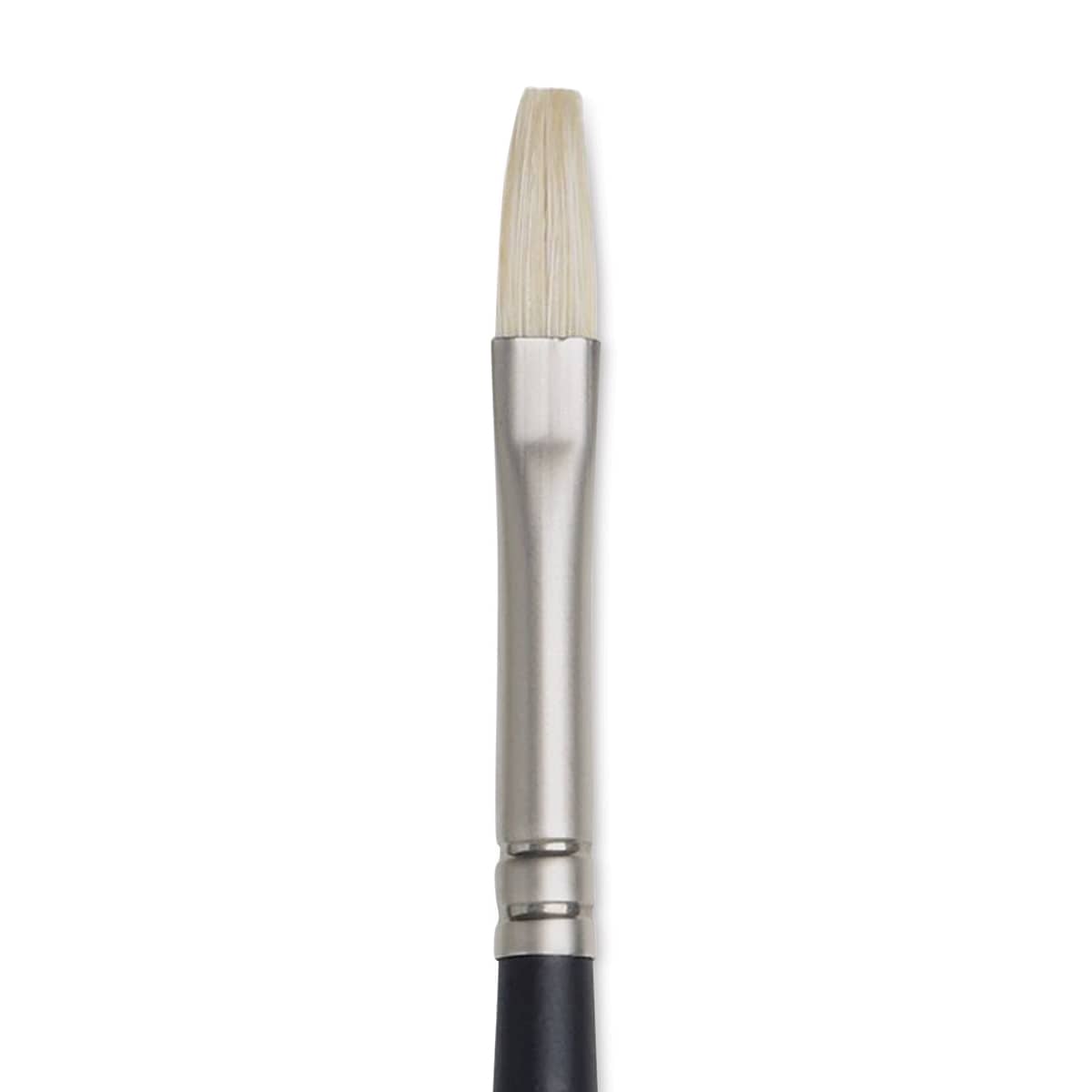 Winsor & Newton Artists' Oil Brush - Flat, Long Handle, Size 2