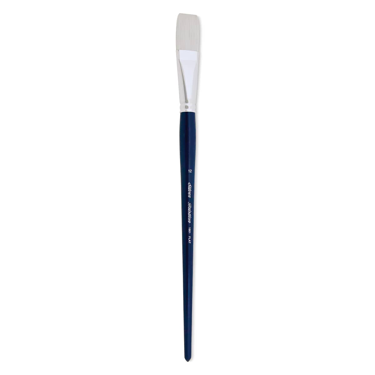 Silver Brush Bristlon Stiff White Synthetic Brush - Flat, Size 12