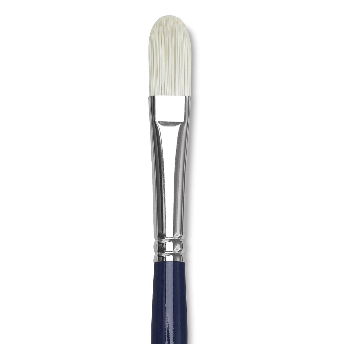 Silver Brush Bristlon Stiff White Synthetic Brush - Filbert, Size 8 (close-up)