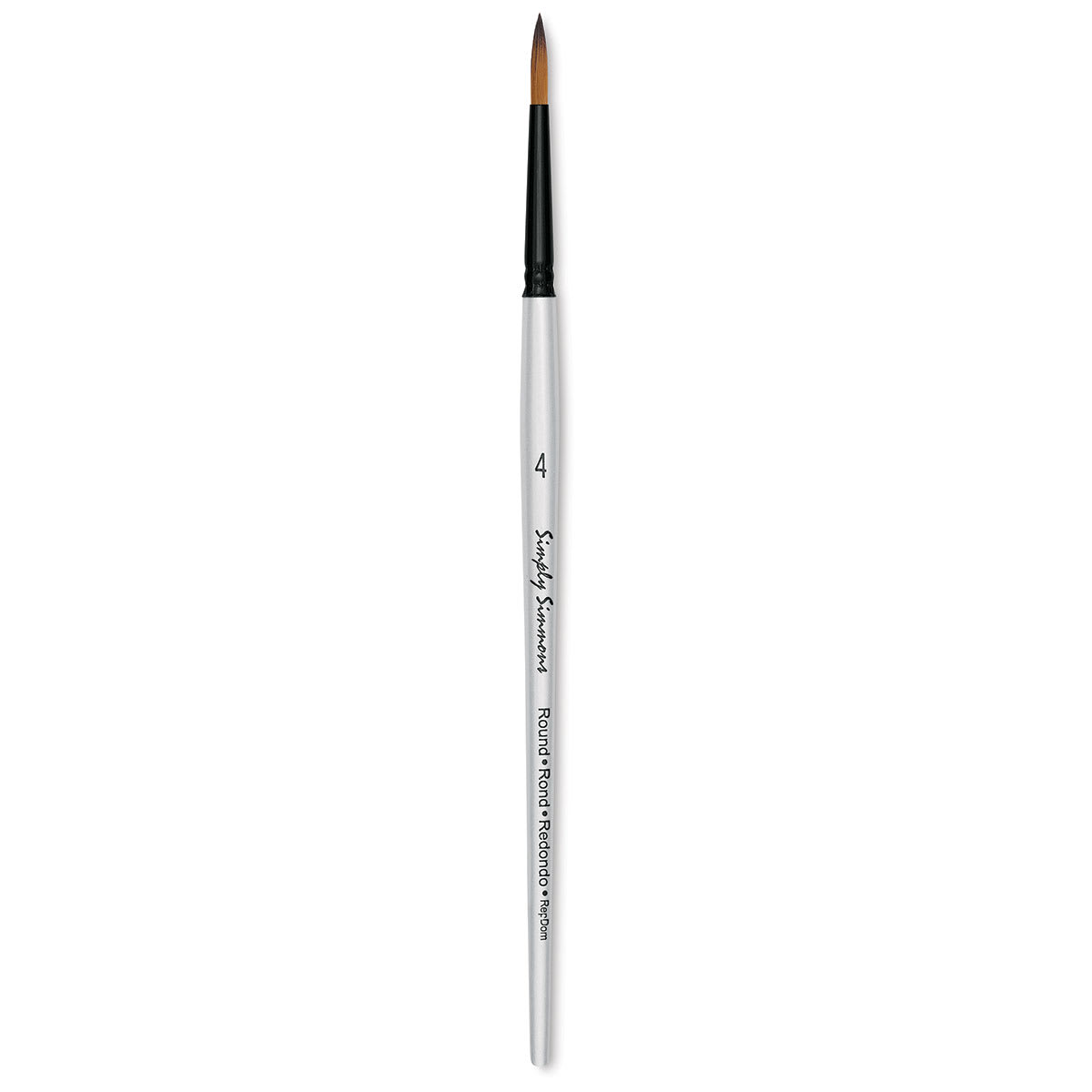 Robert Simmons Simply Simmons Synthetic Brush - Round, Short Handle, Size 4
