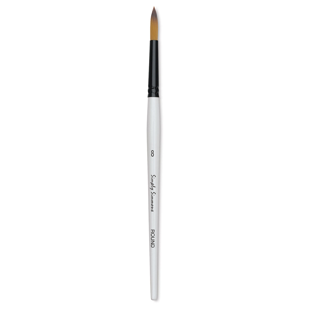 Robert Simmons Simply Simmons Synthetic Brush - Round, Short Handle, Size 8