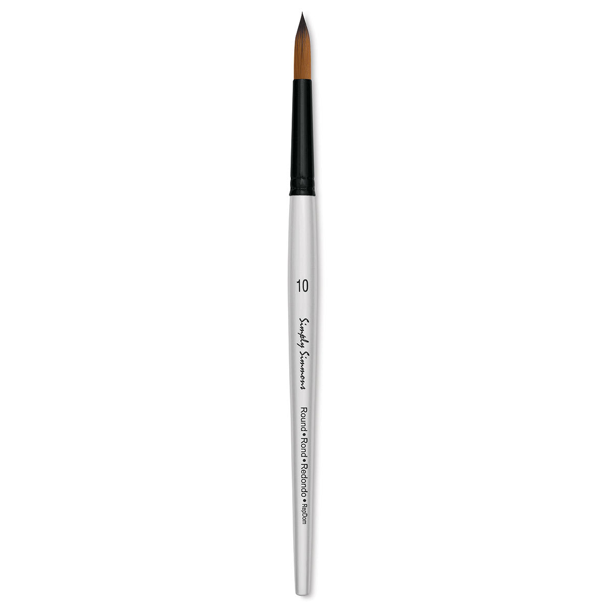 Robert Simmons Simply Simmons Synthetic Brush - Round, Short Handle, Size 10