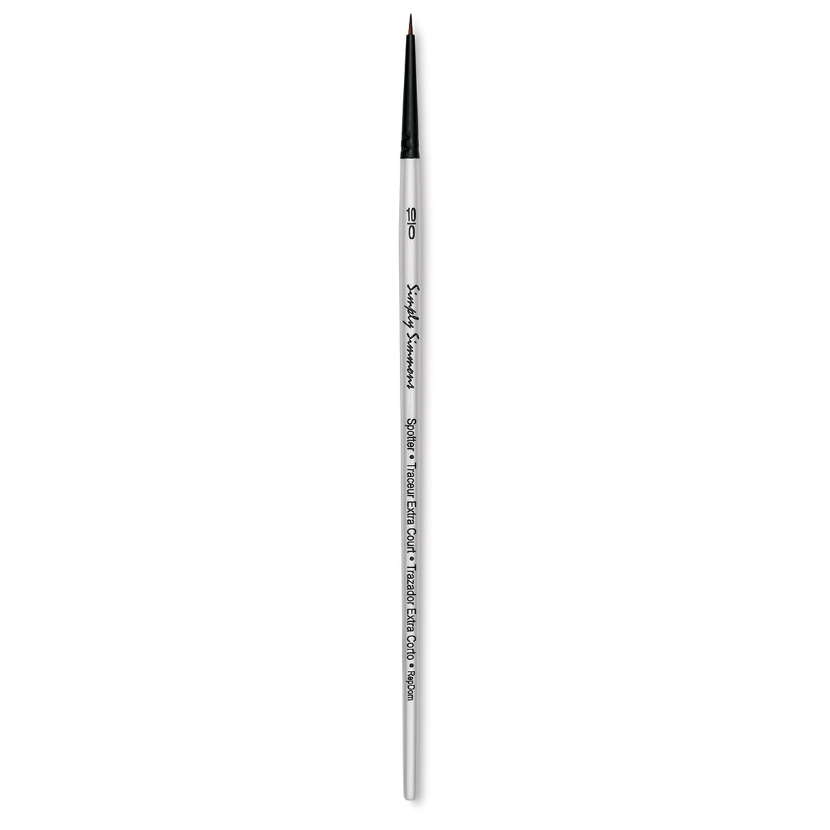 Robert Simmons Simply Simmons Synthetic Brush - Spotter, Short Handle, Size 10/0