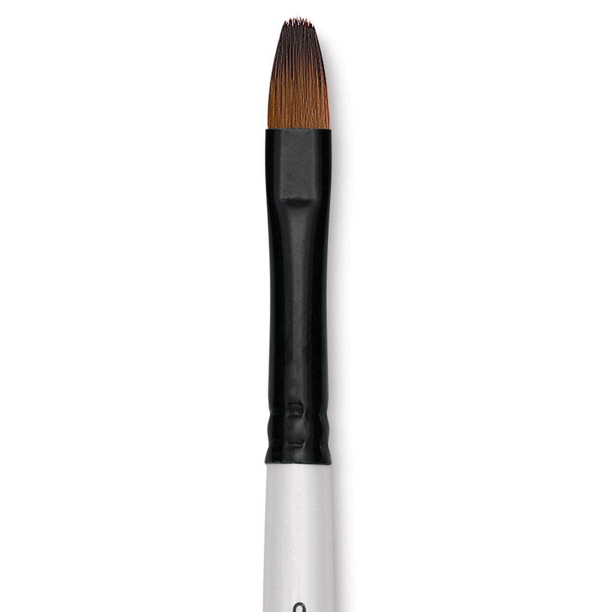 Robert Simmons Simply Simmons Synthetic Brush - Filbert, Short Handle, Size 8 close up