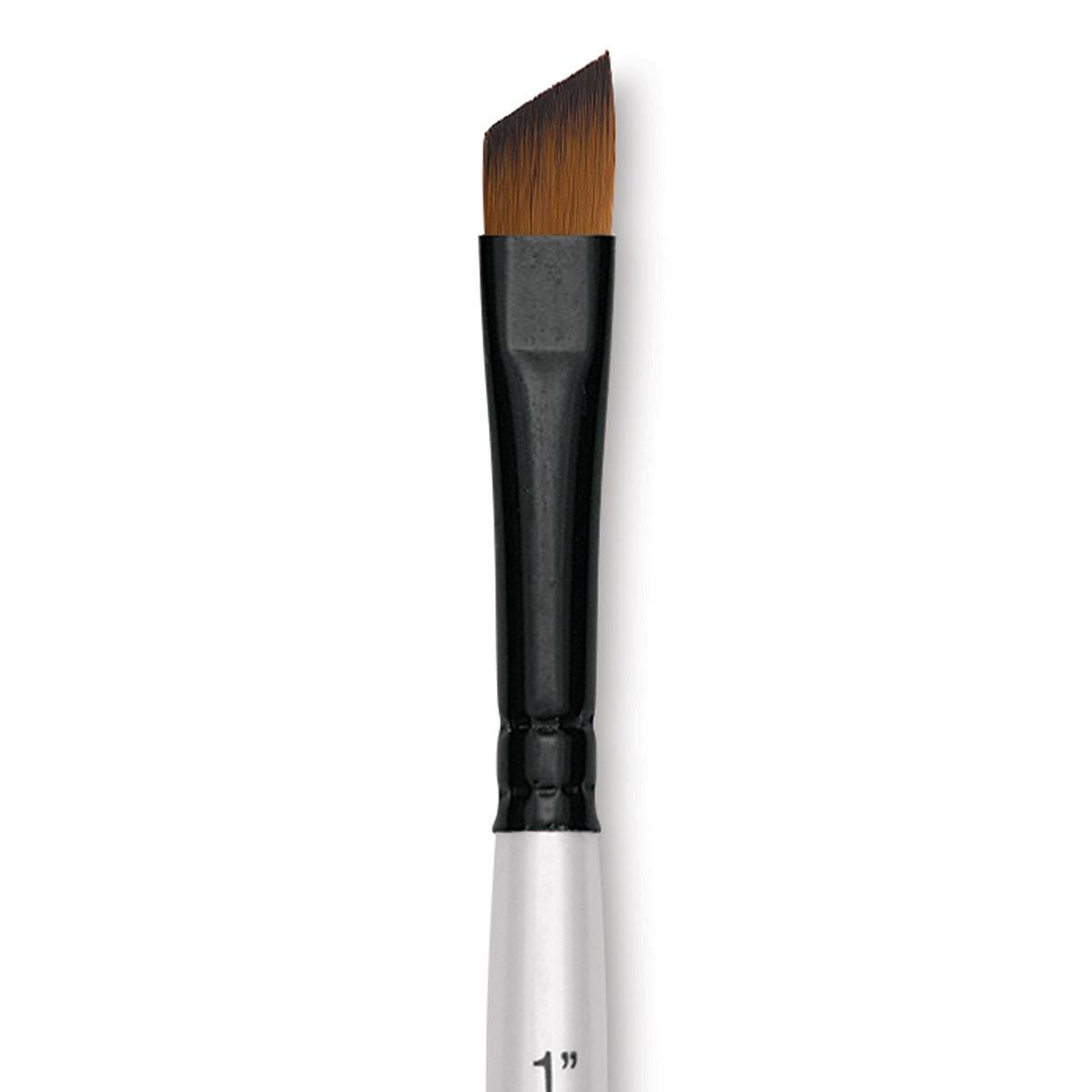 Robert Simmons Simply Simmons Synthetic Brush - Angle Shader, Short Handle, Size 1/4" close up