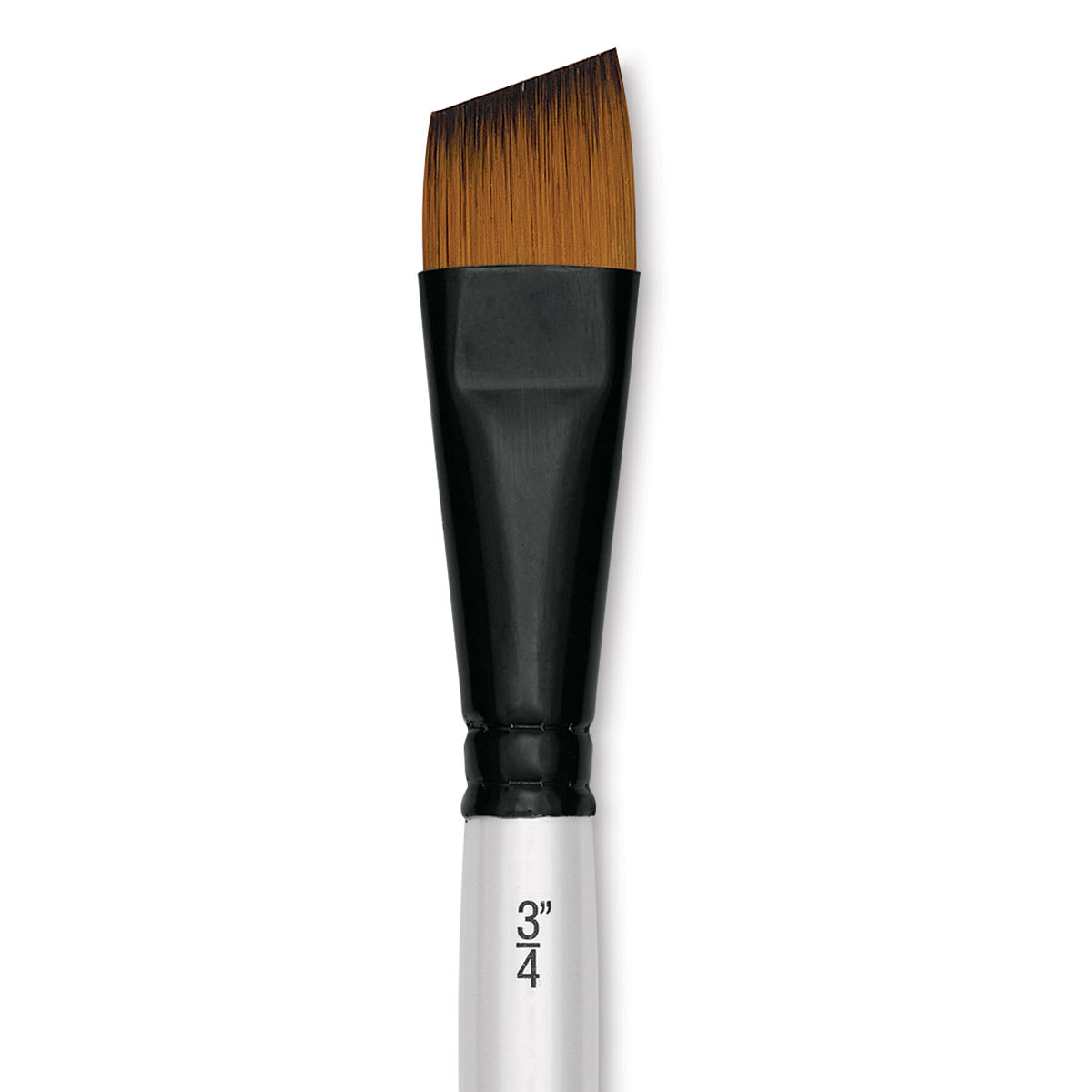 Robert Simmons Simply Simmons Synthetic Brush - Angle Shader, Short Handle, Size 3/4" close up
