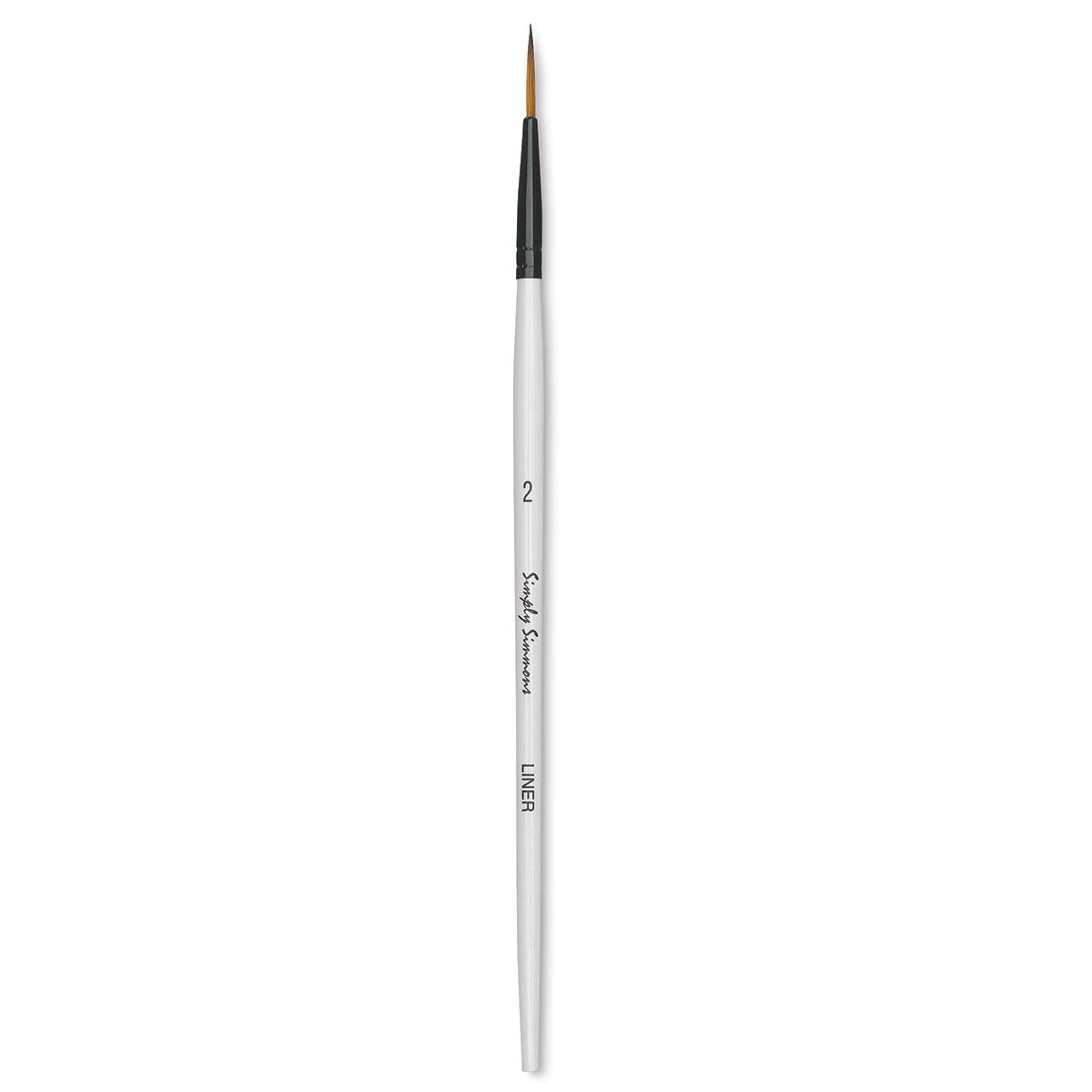 Robert Simmons Simply Simmons Synthetic Brush - Liner, Short Handle, Size 2