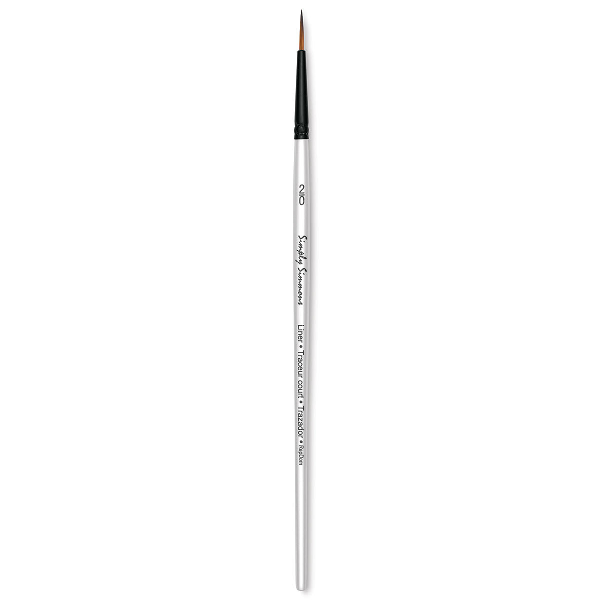 Robert Simmons Simply Simmons Synthetic Brush - Liner, Short Handle, Size 2/0