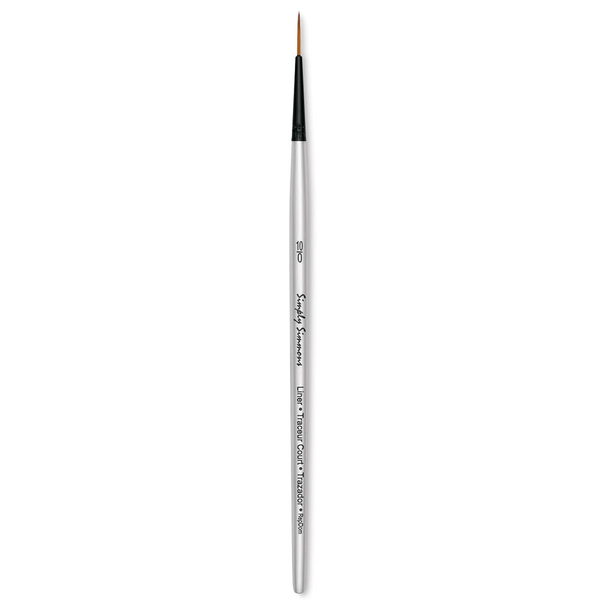 Robert Simmons Simply Simmons Synthetic Brush - Liner, Short Handle, Size 10/0