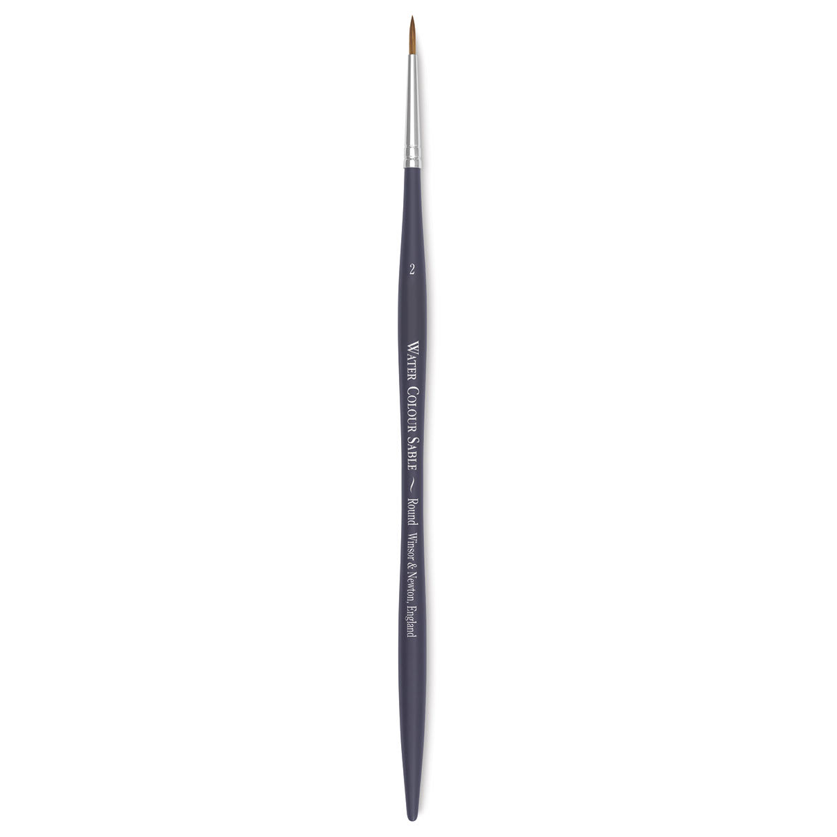 Winsor & Newton Artists' Kolinsky Sable Watercolor Brush - Round, Short Handle, Size 2
