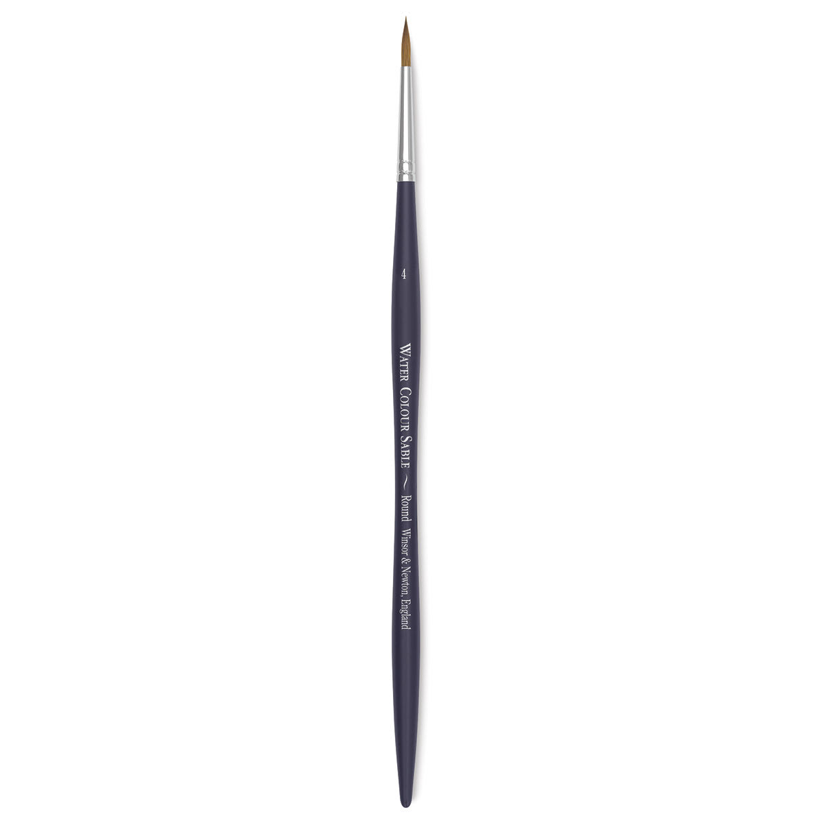 Winsor & Newton Artists' Kolinsky Sable Watercolor Brush - Round, Short Handle, Size 4