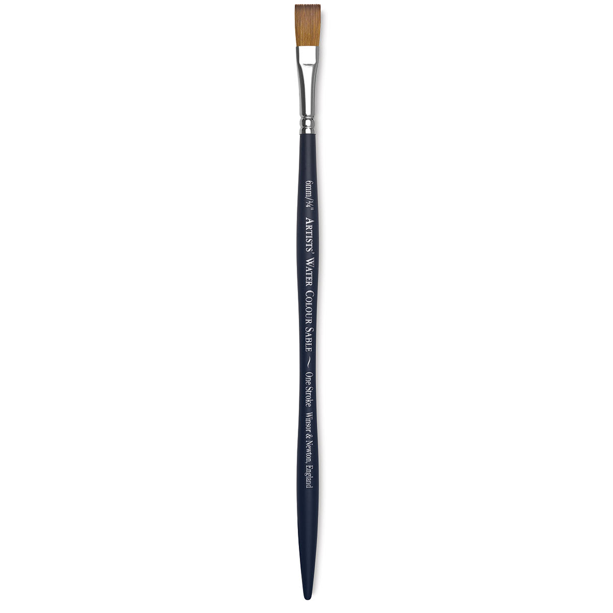 Winsor & Newton Artists' Kolinsky Sable Watercolor Brush - One-Stroke, Short Handle, Size 1/4"
