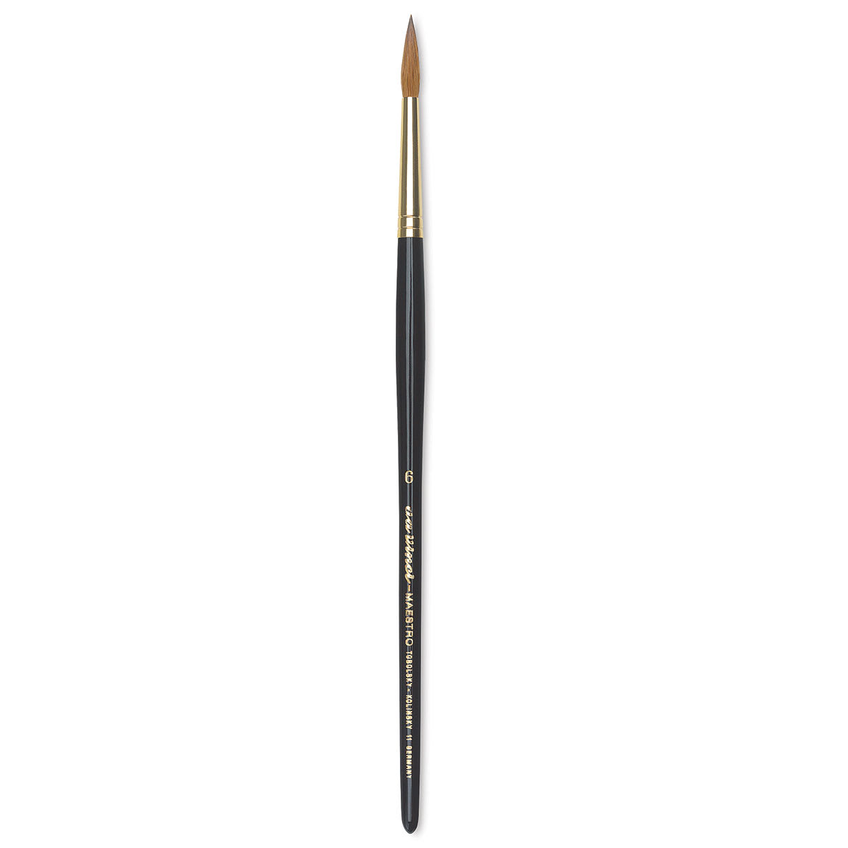 Da Vinci Maestro Kolinsky Brush - Full Belly Round, Short Handle, Size 6