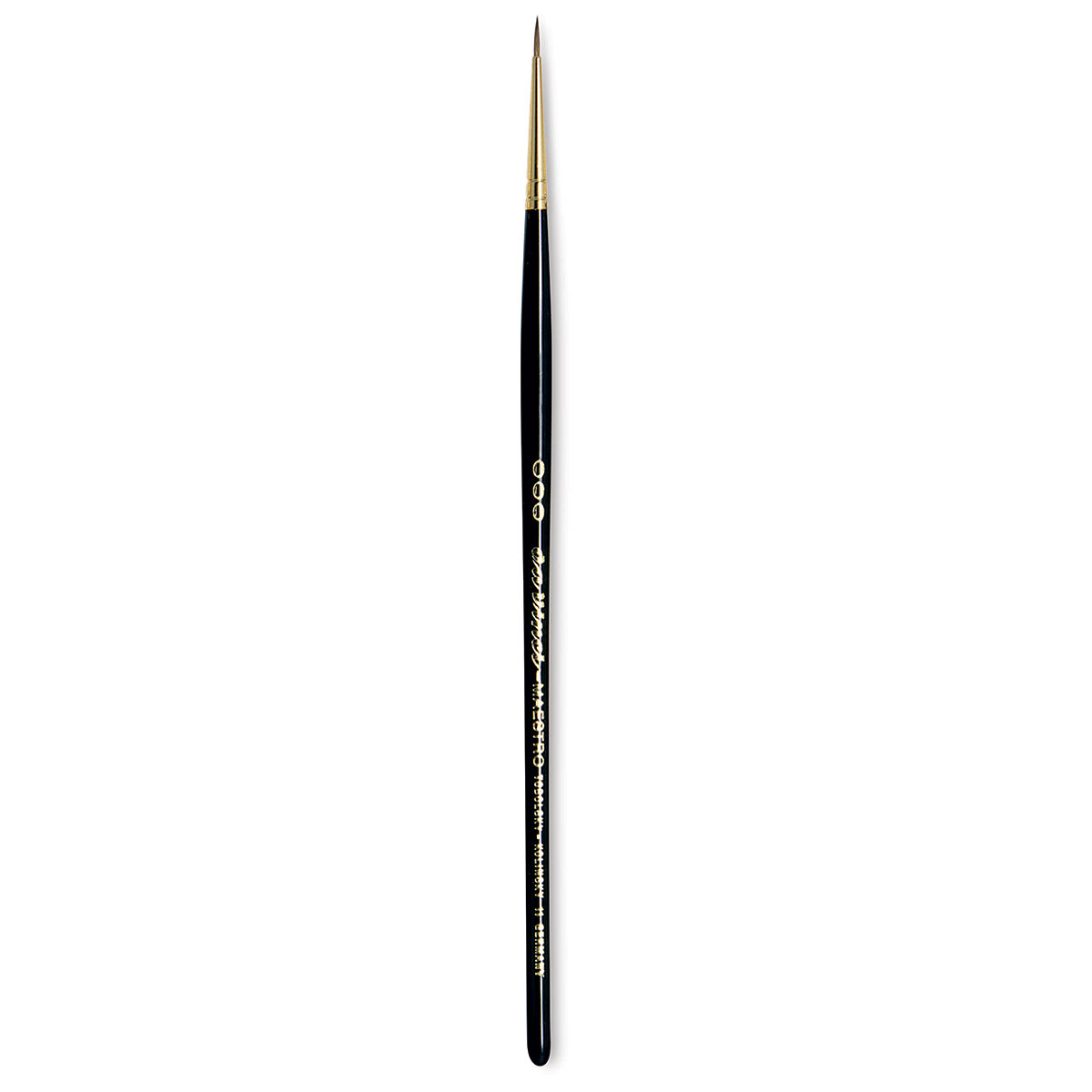 Da Vinci Maestro Kolinsky Brush - Full Belly Round, Short Handle, Size 3/0