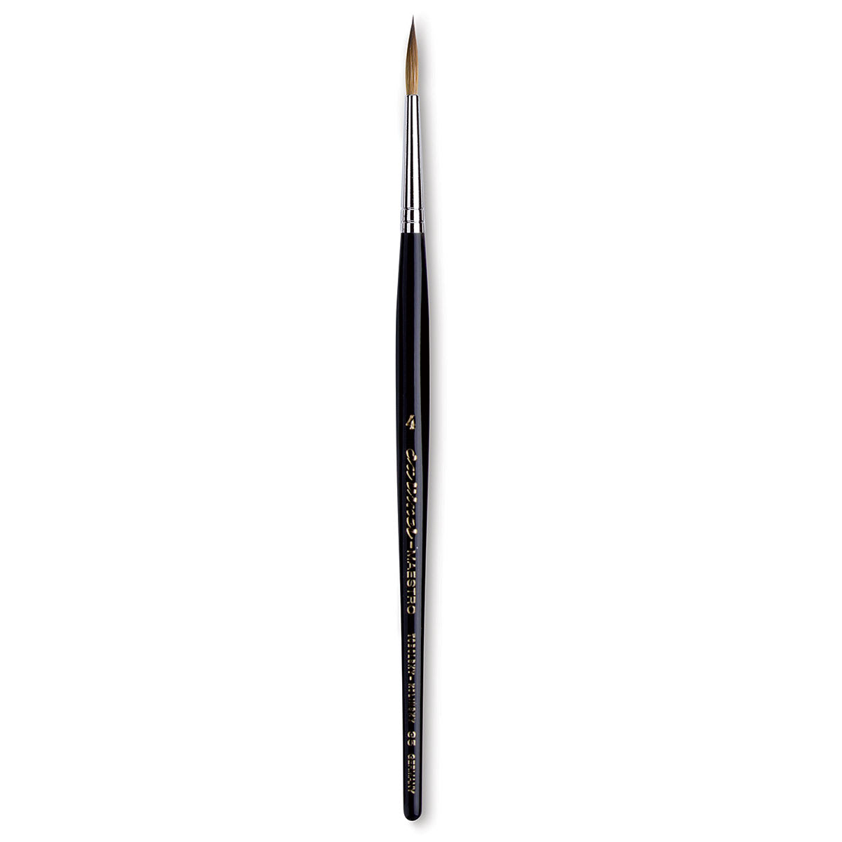 Da Vinci Maestro Kolinsky Brush - Long Tapered Round, Short Handle, Size 4