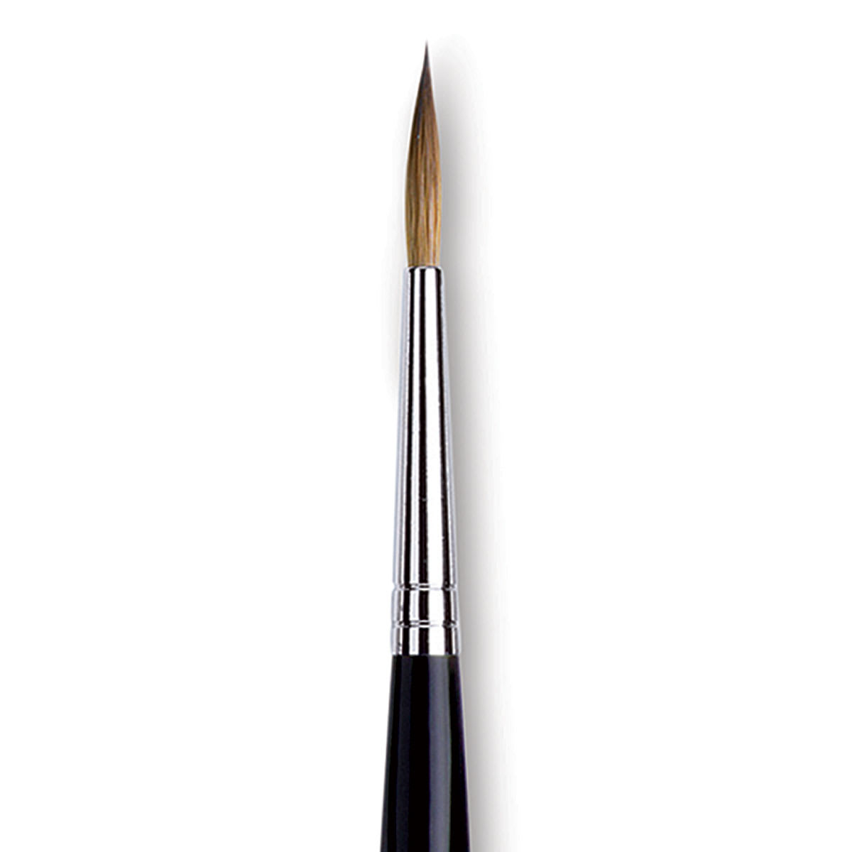 Da Vinci Maestro Kolinsky Brush - Long Tapered Round, Short Handle, Size 4 close up