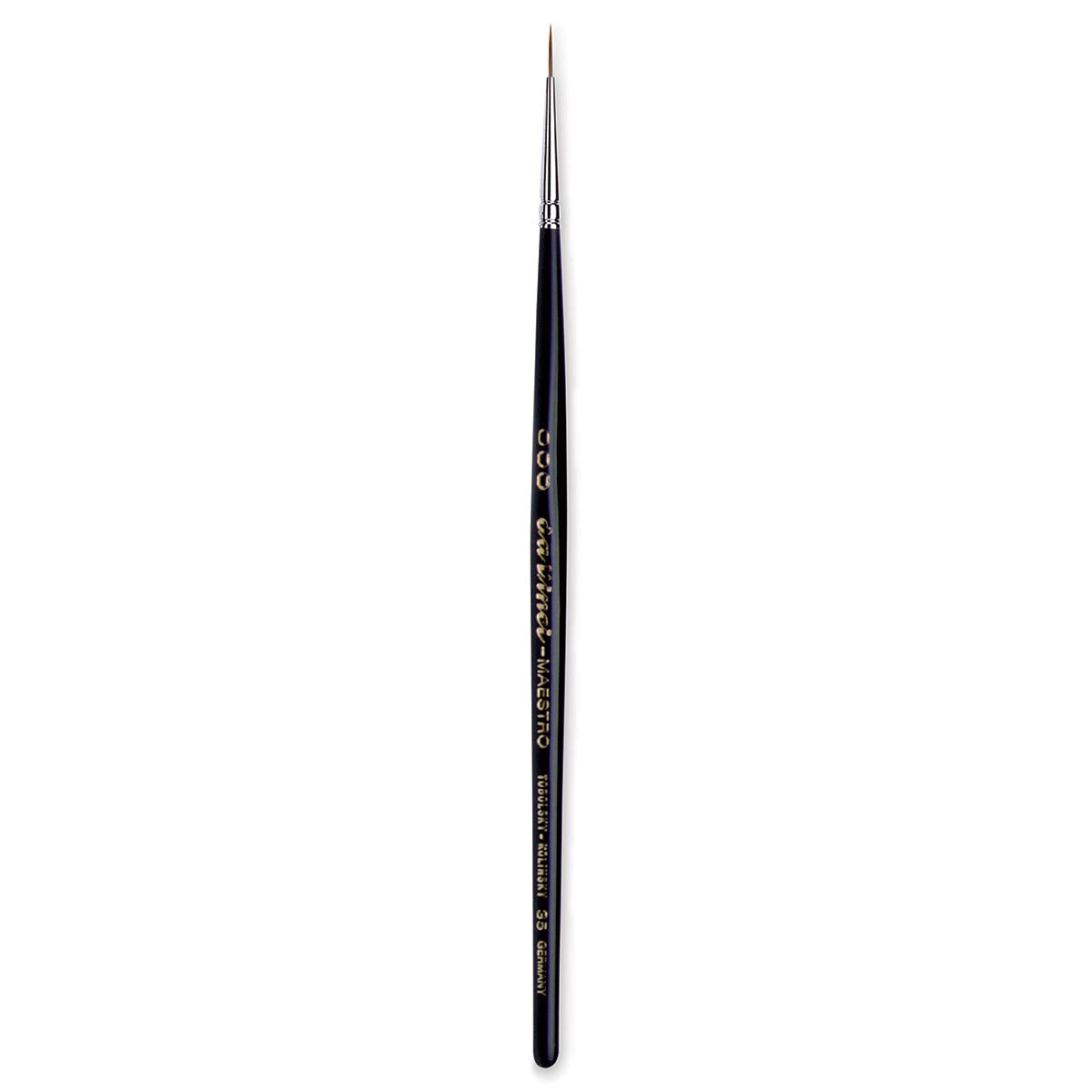 Da Vinci Maestro Kolinsky Brush - Long Tapered Round, Short Handle, Size 3/0