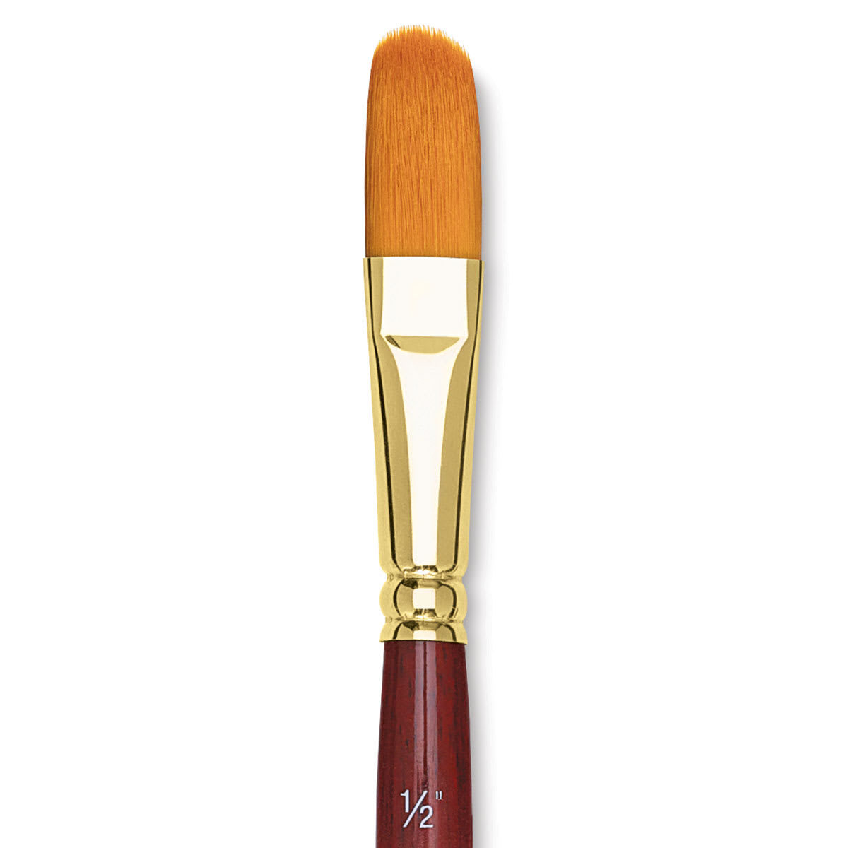 Grumbacher Goldenedge Brush - Oval Wash, Short Handle, Size 1/2" close up