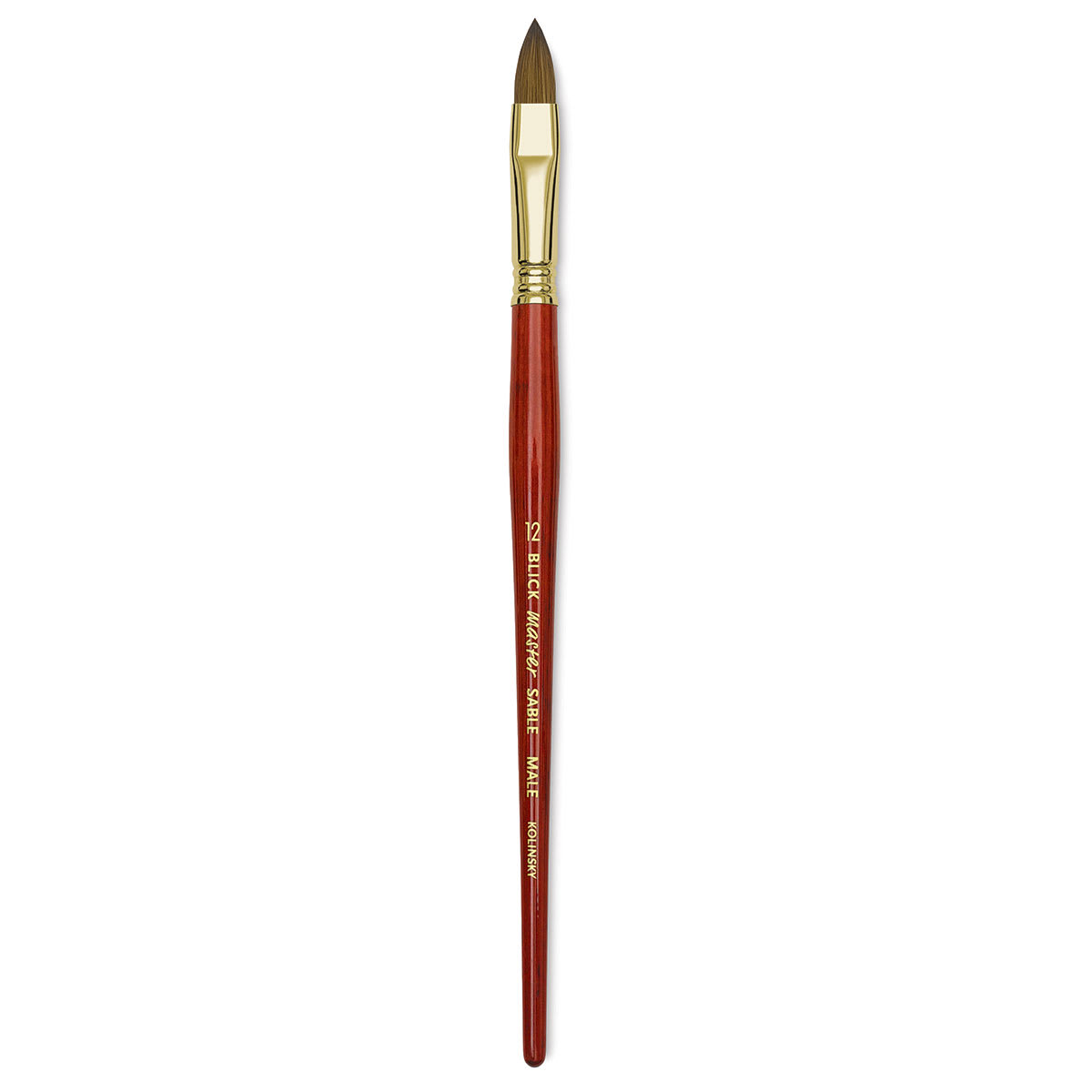 Blick Master Kolinsky Sable Brush - Filbert, Short Handle, Size 12