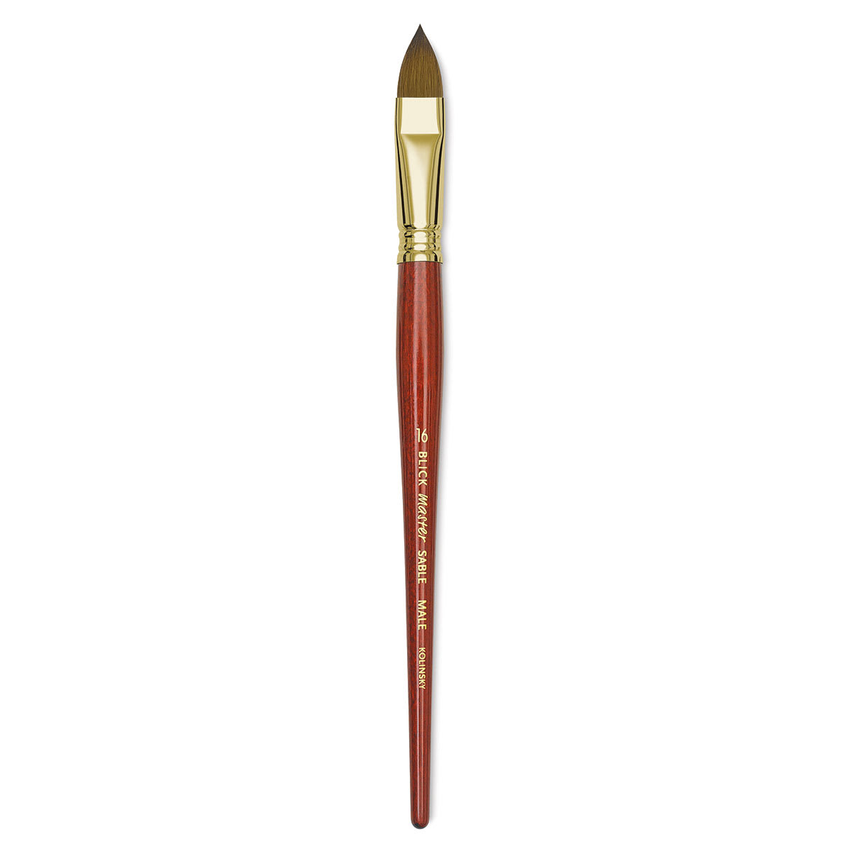 Blick Master Kolinsky Sable Brush - Filbert, Short Handle, Size 16