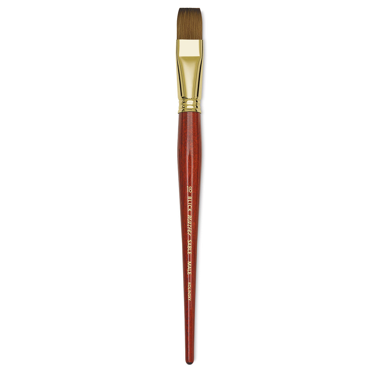 Blick Master Kolinsky Sable Brush - Bright, Short Handle, Size 18