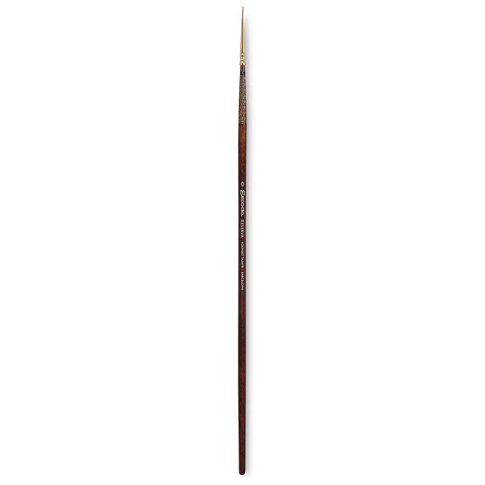 Escoda Reserva Kolinsky-Tajmyr Sable Brush - Round, Long Handle, Size 0