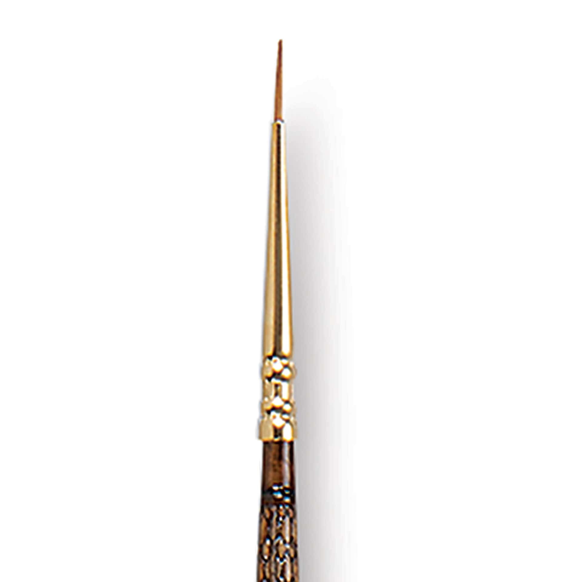 Escoda Reserva Kolinsky-Tajmyr Sable Brush - Round, Long Handle, Size 0 close up Escoda Reserva Kolinsky-Tajmyr Sable Brush - Round, Long Handle, Size 0 close up