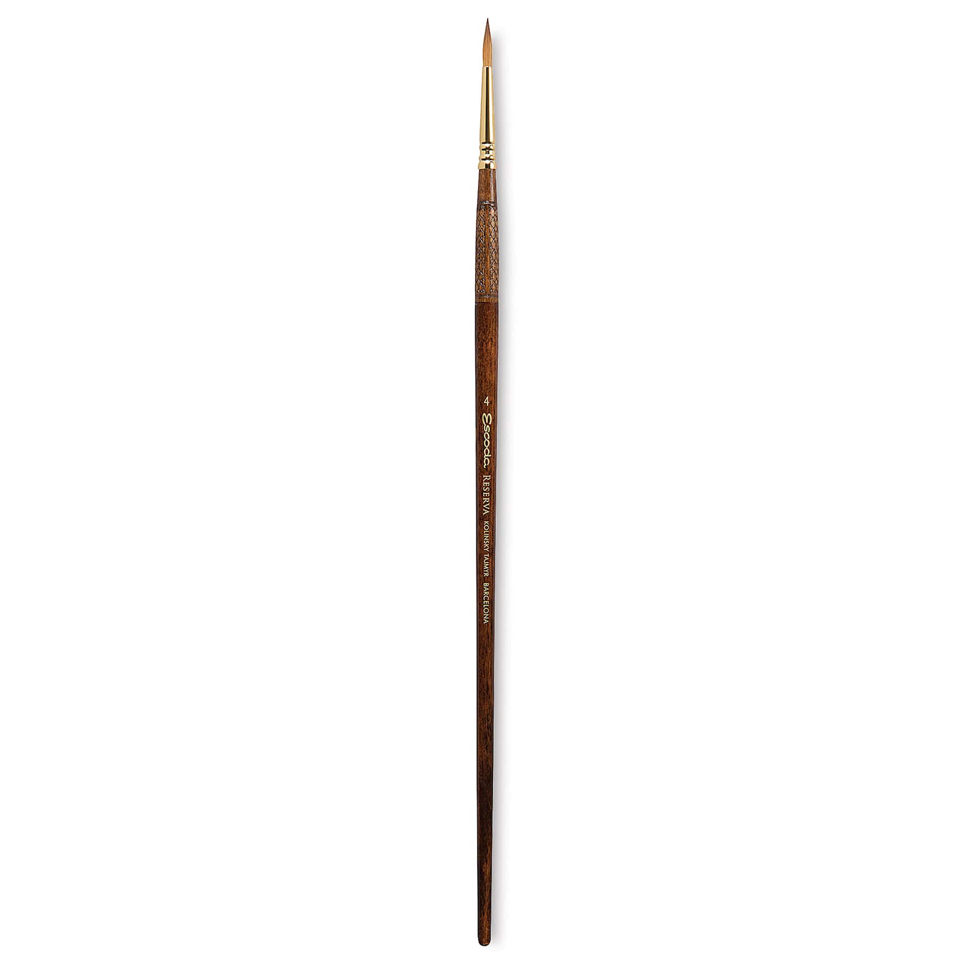 Escoda Reserva Kolinsky-Tajmyr Sable Brush - Round, Long Handle, Size 4 Escoda Reserva Kolinsky-Tajmyr Sable Brush - Round, Long Handle, Size 4