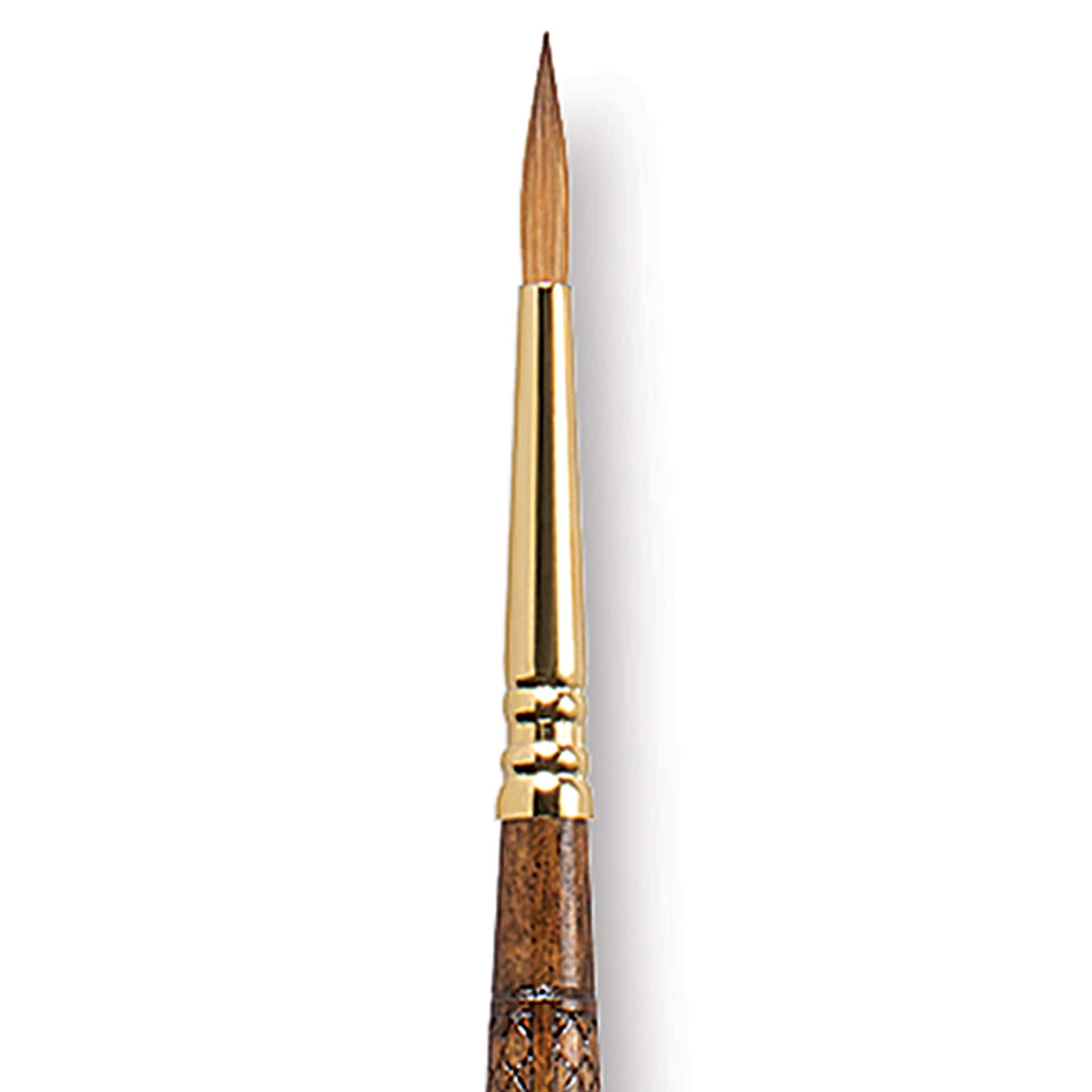 Escoda Reserva Kolinsky-Tajmyr Sable Brush - Round, Long Handle, Size 4 close up Escoda Reserva Kolinsky-Tajmyr Sable Brush - Round, Long Handle, Size 4 close up