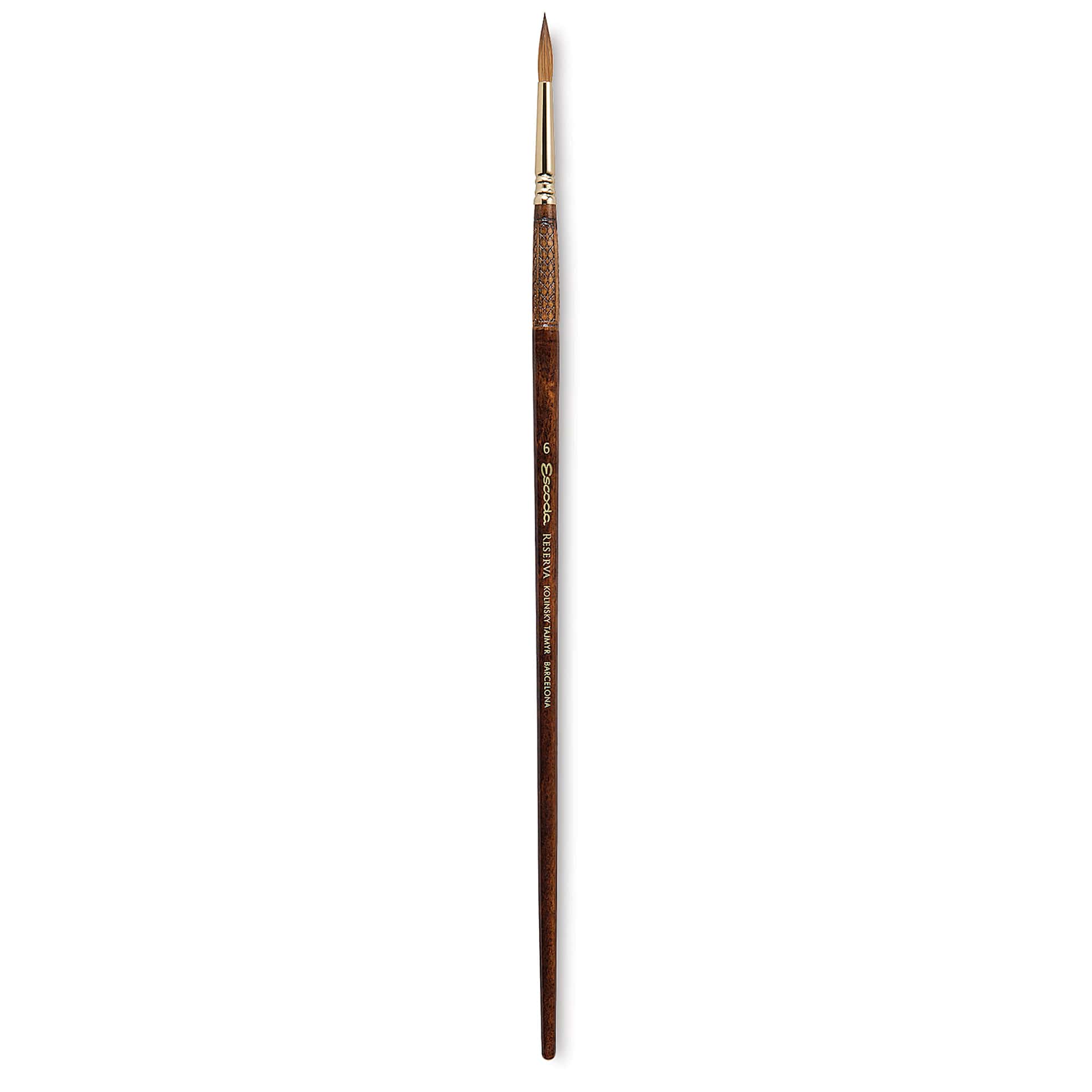Escoda Reserva Kolinsky-Tajmyr Sable Brush - Round, Long Handle, Size 6 Escoda Reserva Kolinsky-Tajmyr Sable Brush - Round, Long Handle, Size 6