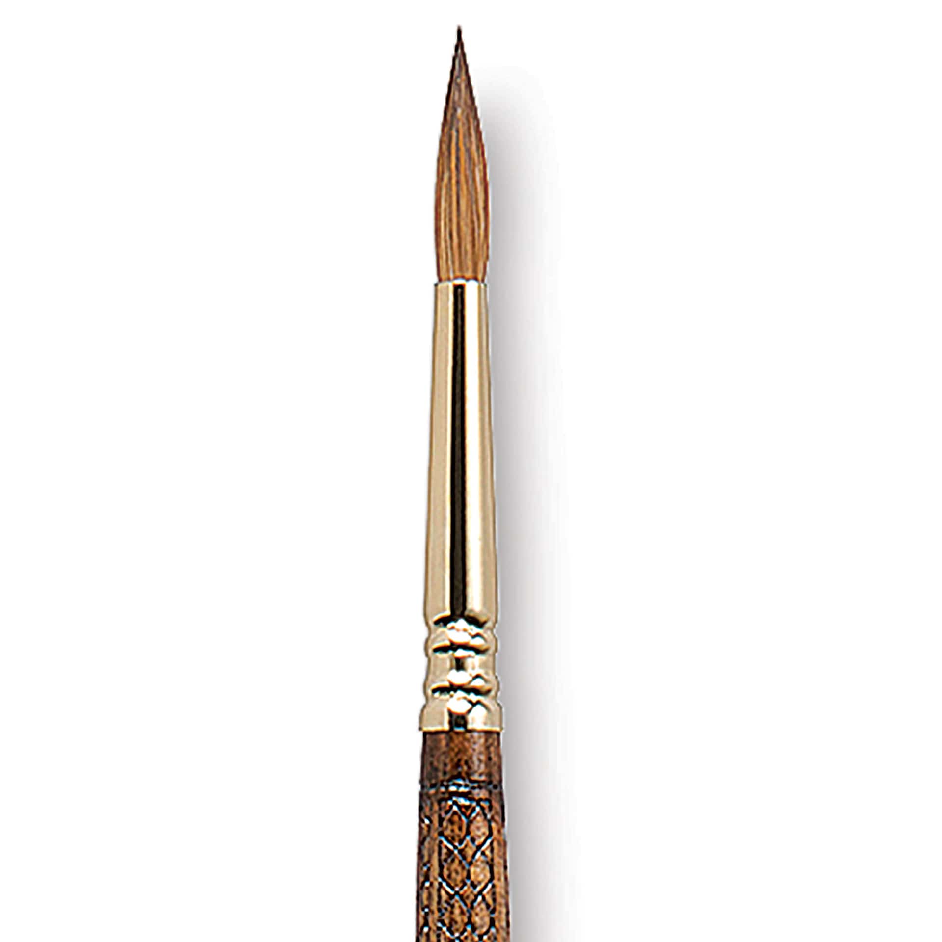 Escoda Reserva Kolinsky-Tajmyr Sable Brush - Round, Long Handle, Size 6 close up Escoda Reserva Kolinsky-Tajmyr Sable Brush - Round, Long Handle, Size 6 close up