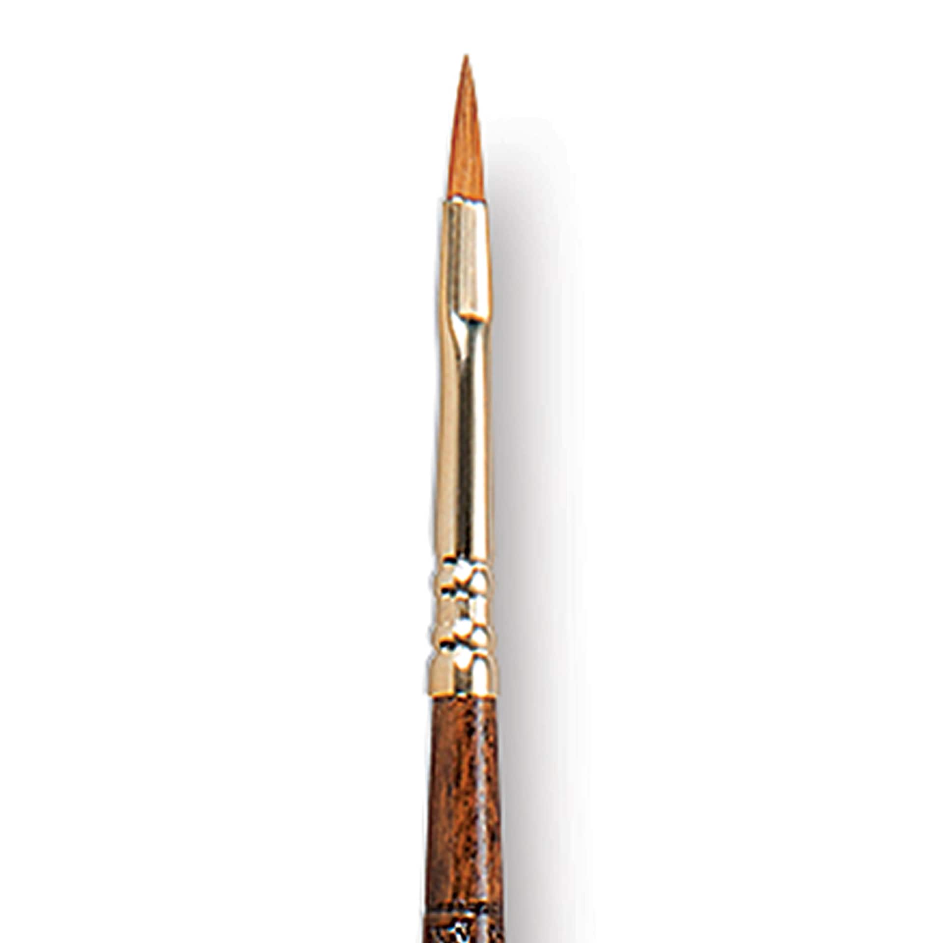 Escoda Reserva Kolinsky-Tajmyr Sable Brush - Filbert, Long Handle, Size 2 close up