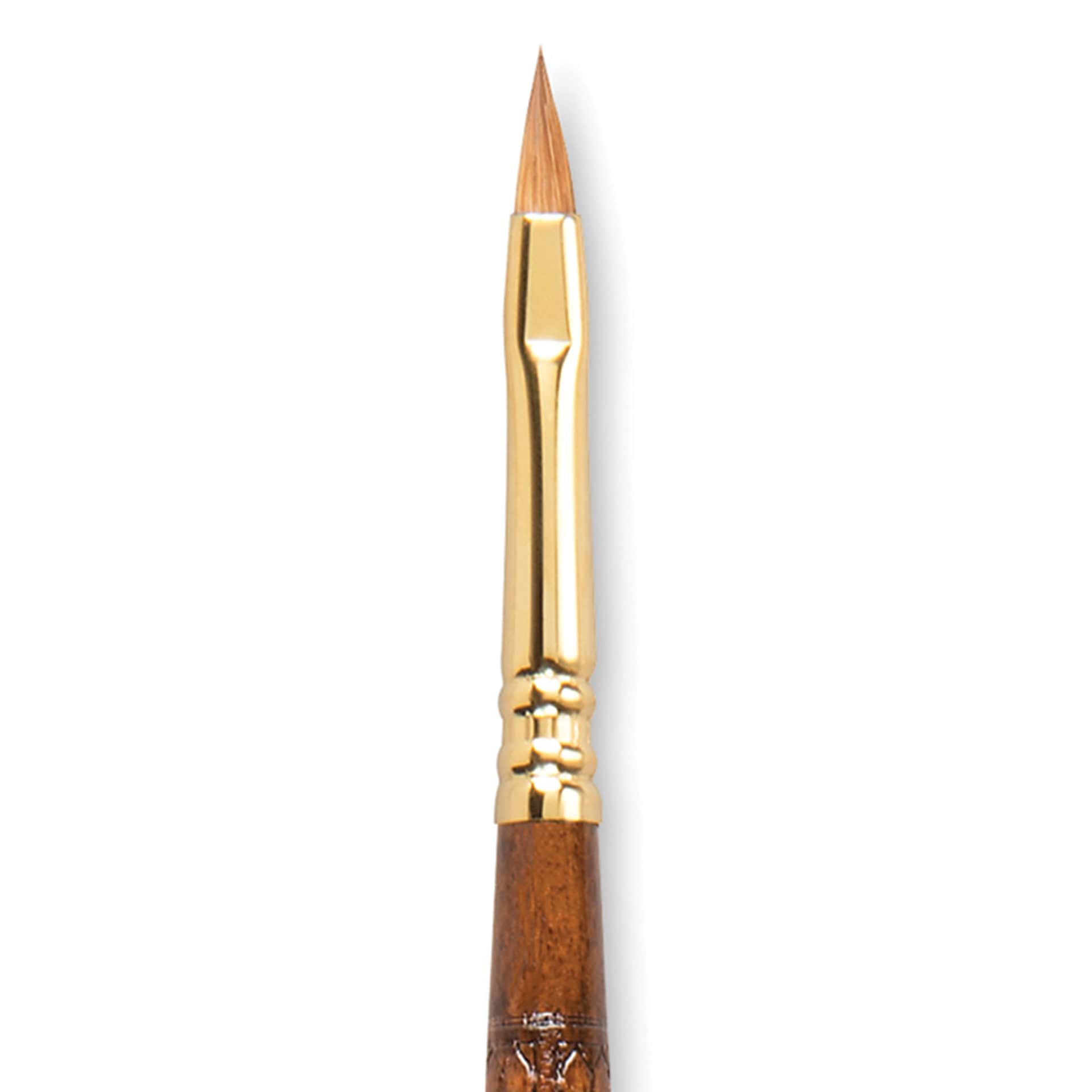 Escoda Reserva Kolinsky-Tajmyr Sable Brush - Filbert, Long Handle, Size 4 close up