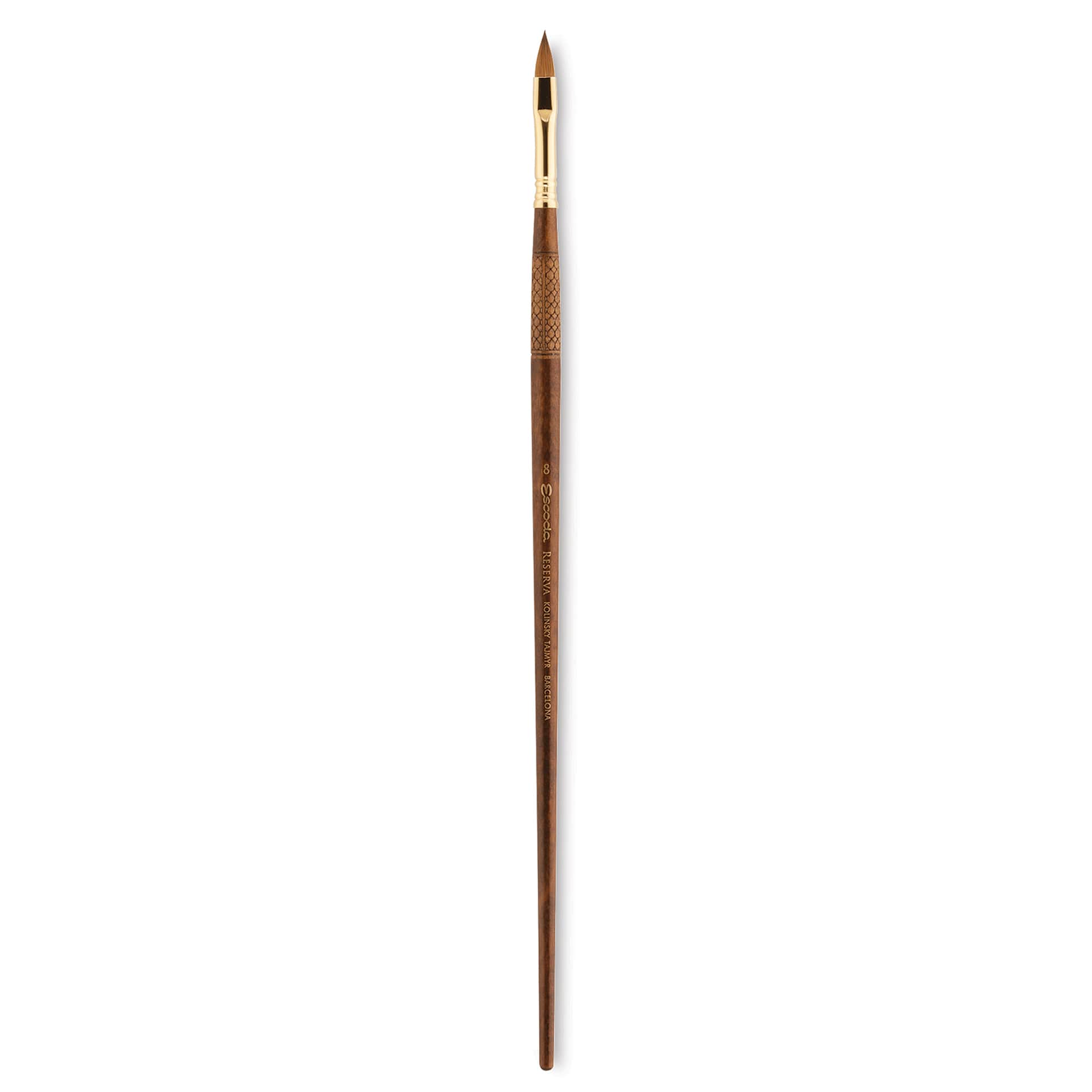 Escoda Reserva Kolinsky-Tajmyr Sable Brush - Filbert, Long Handle, Size 8