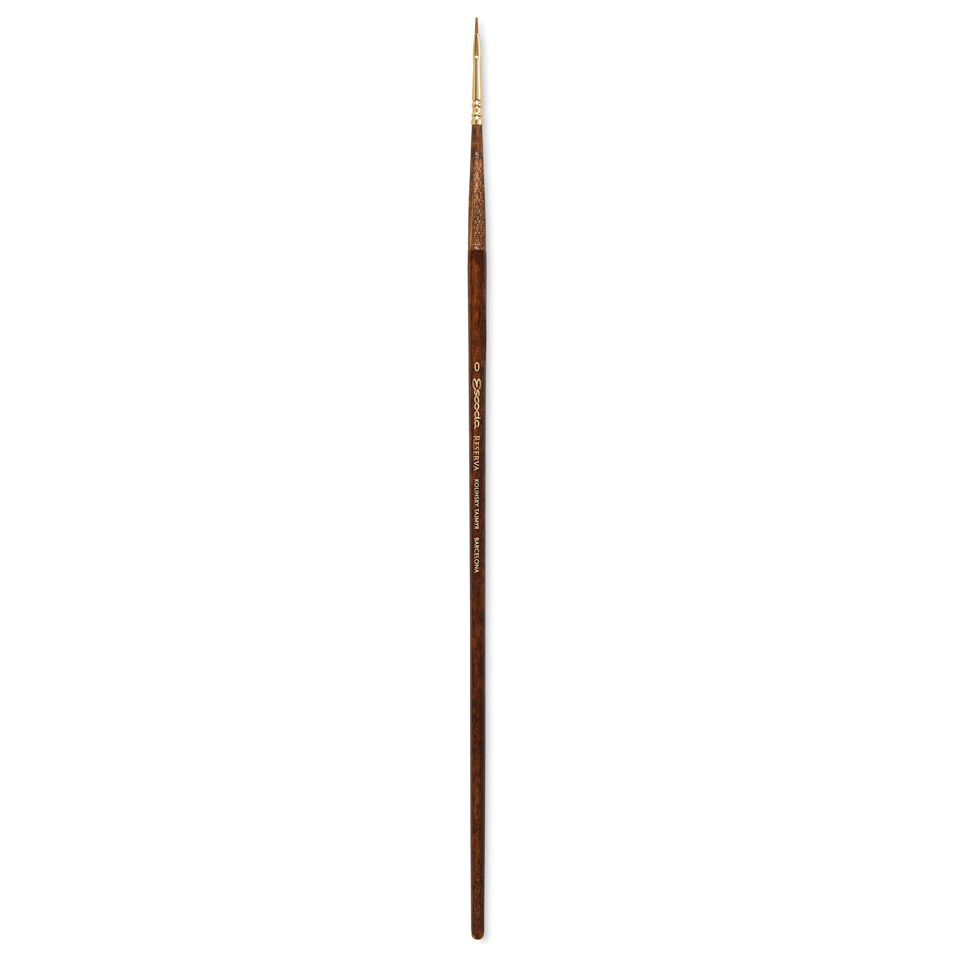 Escoda Reserva Kolinsky-Tajmyr Sable Brush - Bright, Long Handle, Size 0