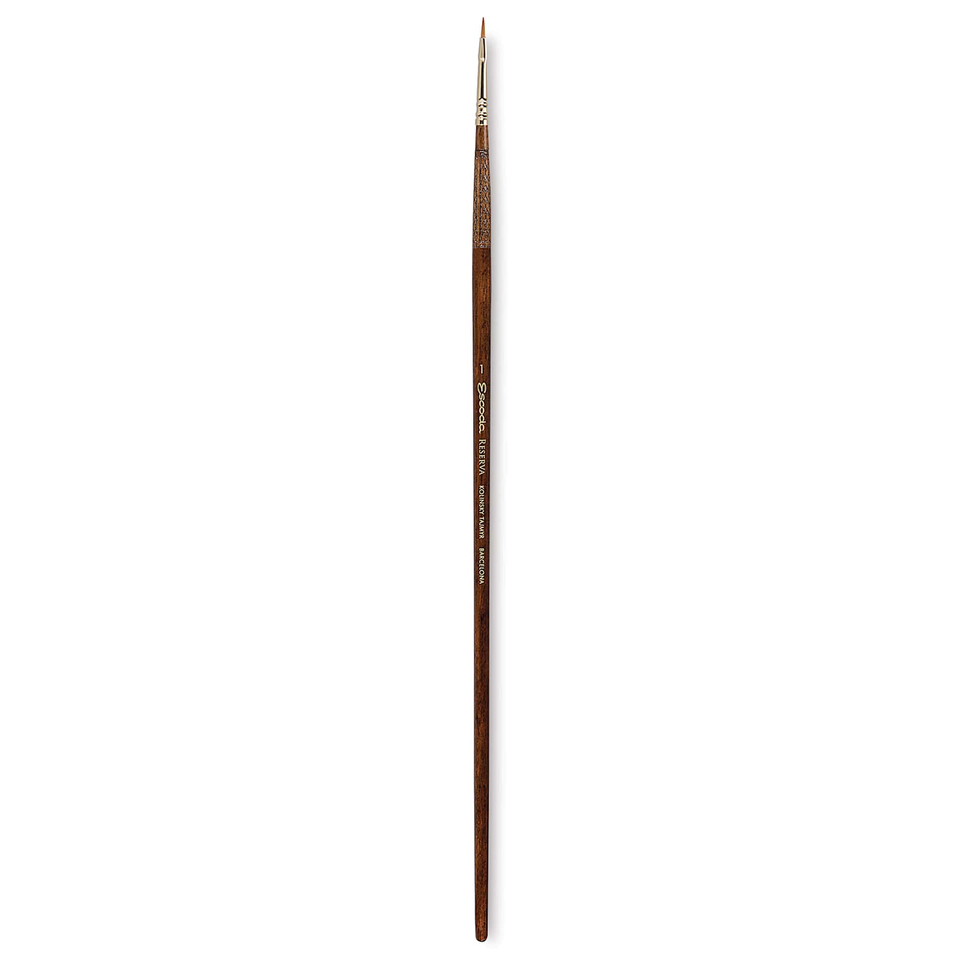 Escoda Reserva Kolinsky-Tajmyr Sable Brush - Bright, Long Handle, Size 1
