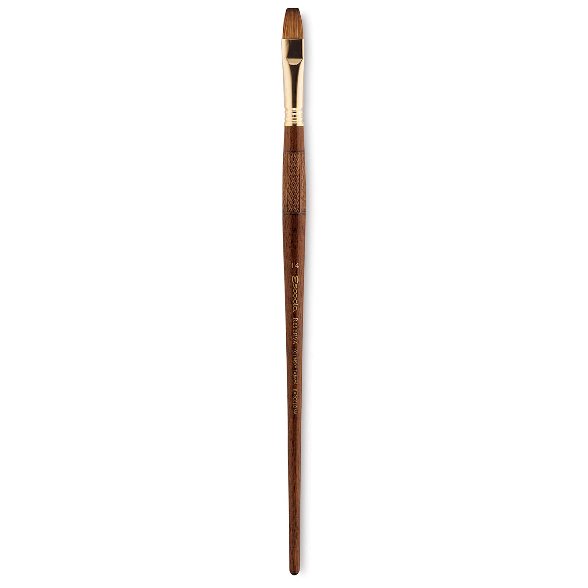 Escoda Reserva Kolinsky-Tajmyr Sable Brush - Bright, Long Handle, Size 14