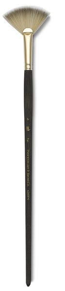 Princeton Umbria Series Synthetic Brushes - Fan Brush shown upright Princeton Umbria Series Synthetic Brushes - Fan Brush shown upright