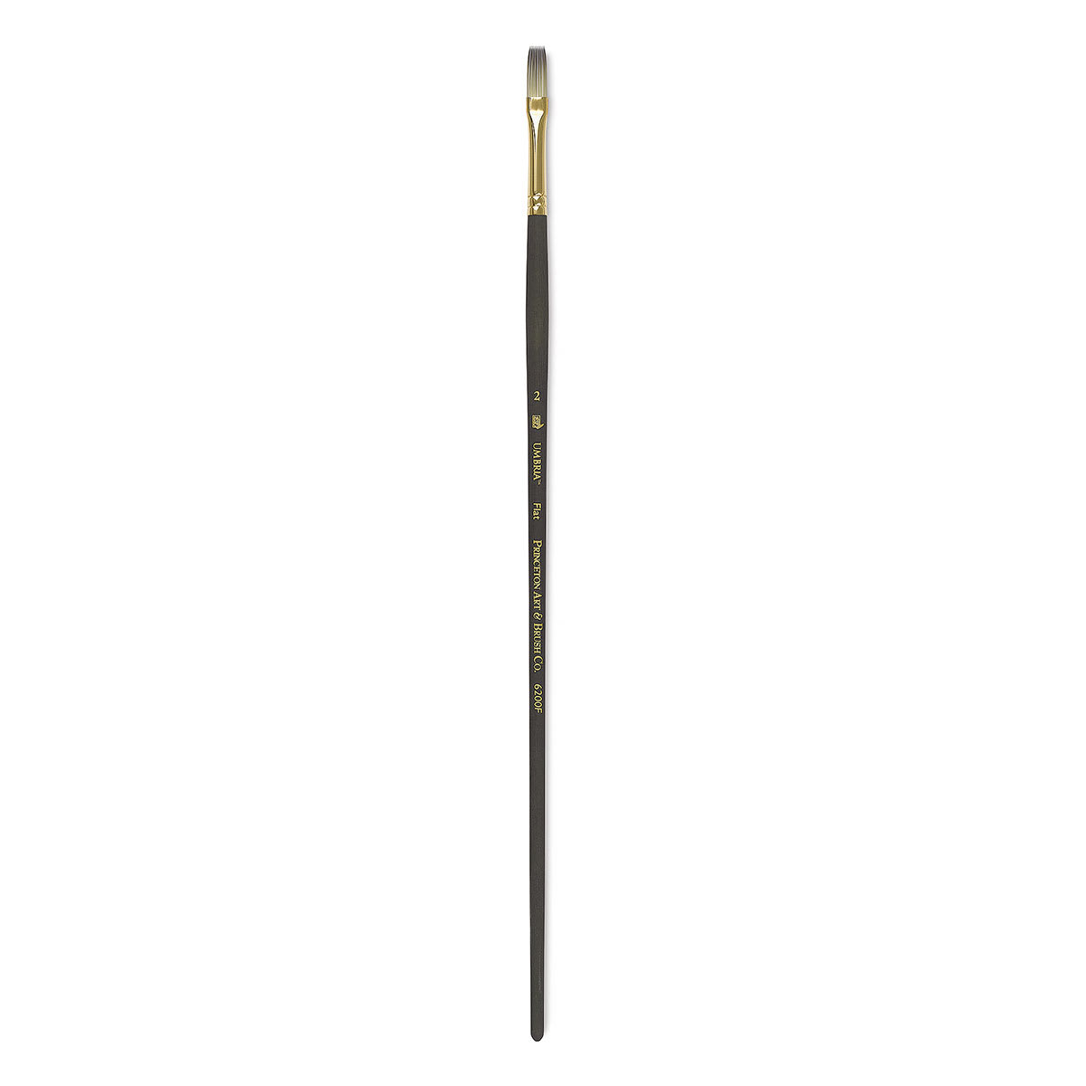 Princeton Umbria Brush - Flat, Long Handle, Size 2