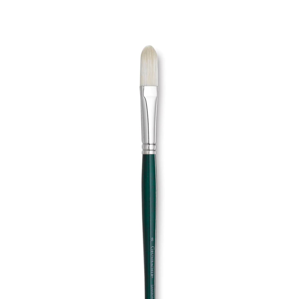 Grumbacher Gainsborough Brush - Filbert, Long Handle, Size 8