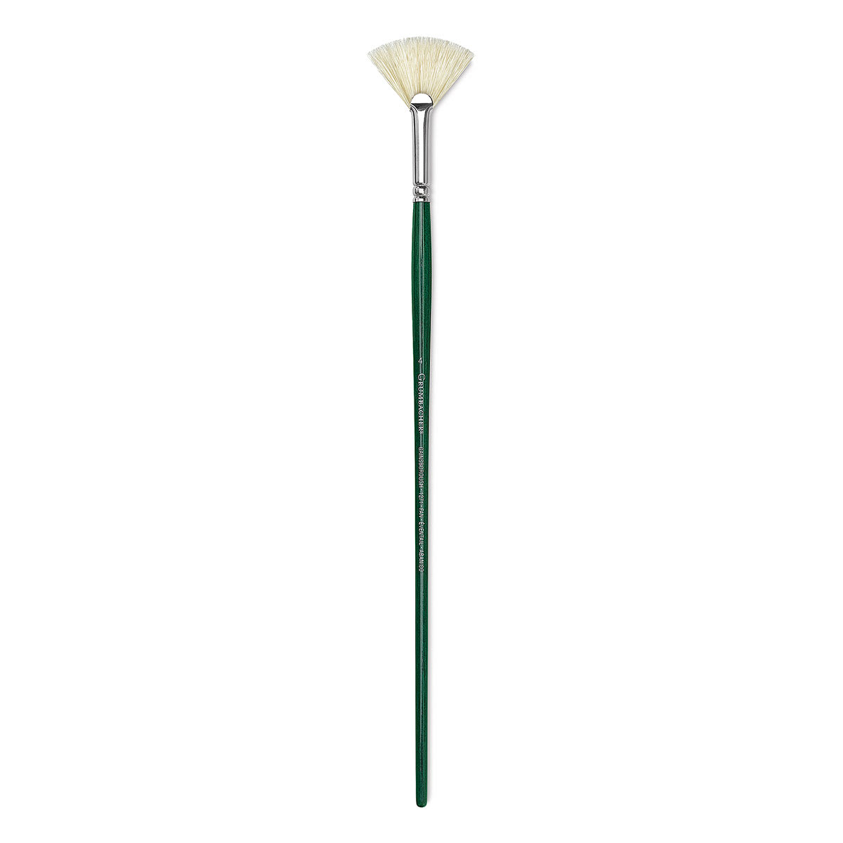 Grumbacher Gainsborough Brush - Fan, Long Handle, Size 4